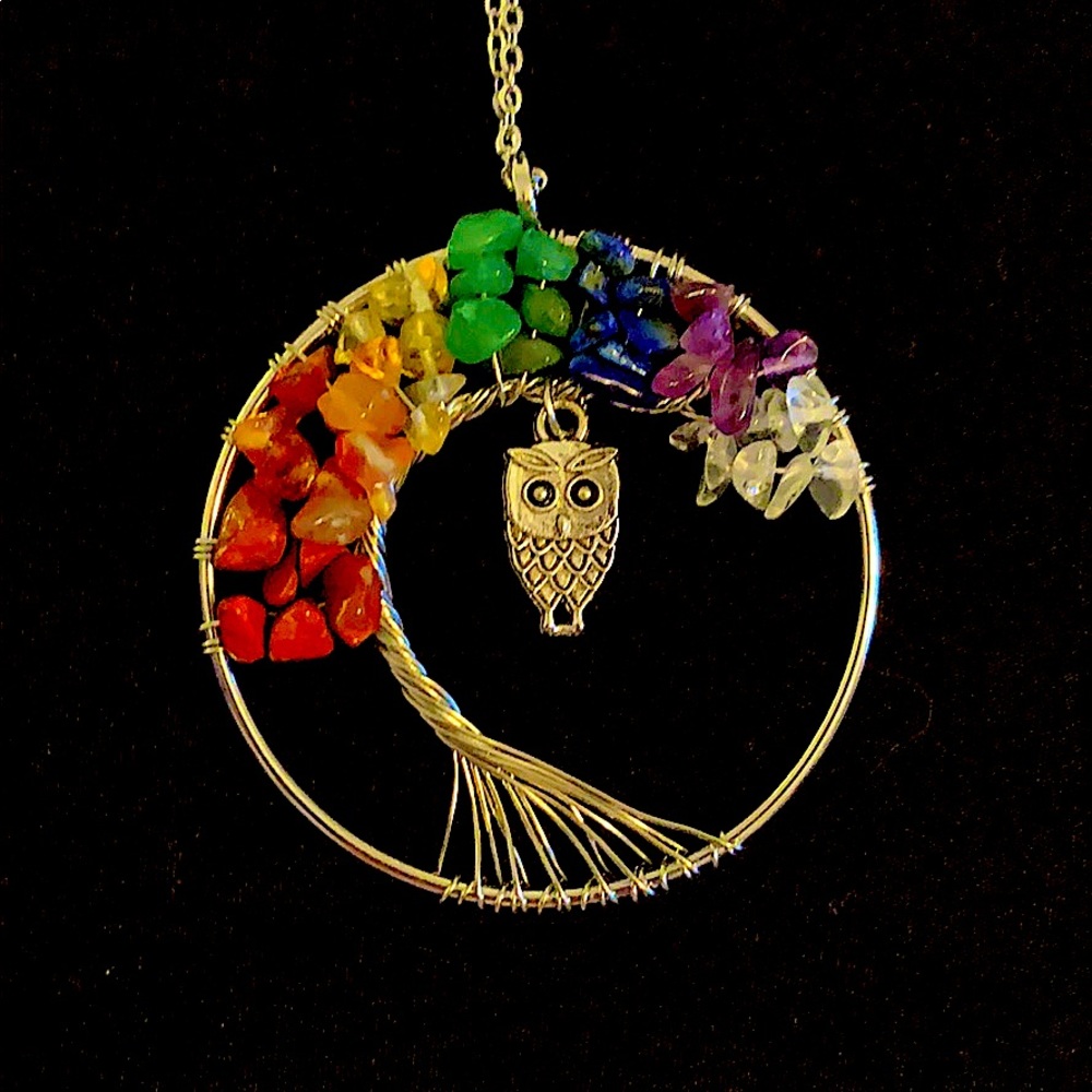 Handmade Tree of Life balancing chakras pe…